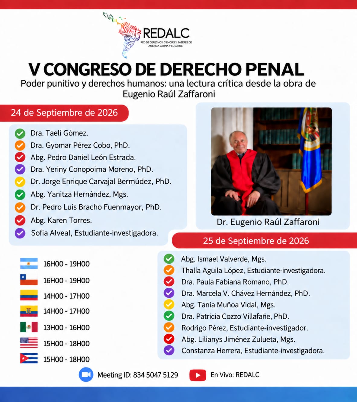 Congreso Internacional de Derecho Penal REDALC